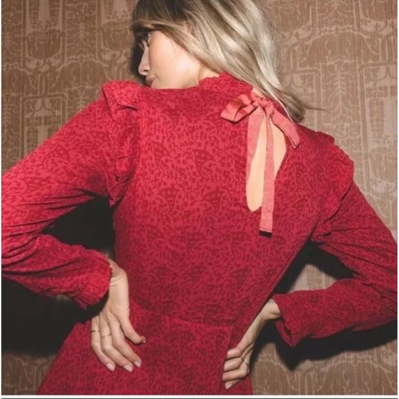 Cleobella Dixie Mini Dress In Kerala Block Print Size: L NWT - Picture 8 of 8